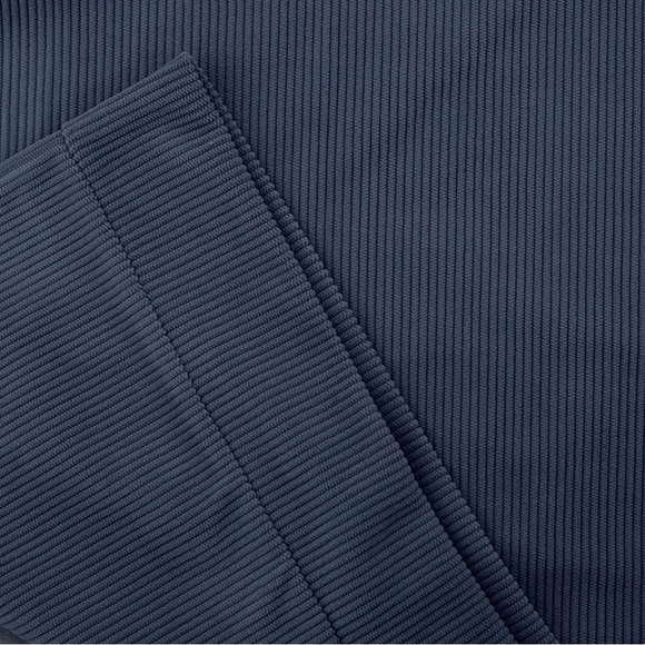 NWT Corduroy Colorblock Pullover Top Beige & Blue With Brown Accents Size XL - Picture 4 of 10